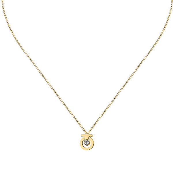 Pozlátený set šperkov so zirkónmi T-Logo TJAXC66 (náhrdelník, náramok)
