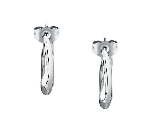 Incantevoli orecchini a cerchio in acciaio T-Design TJAXA06
