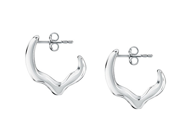 Incantevoli orecchini a cerchio in acciaio T-Design TJAXA06