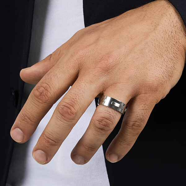 Slušivý ocelový prsten pro muže T-Steel TJAXV420