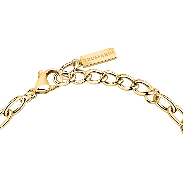 Elegante bracciale placcato oro con zirconi T-Logo TJAXC29