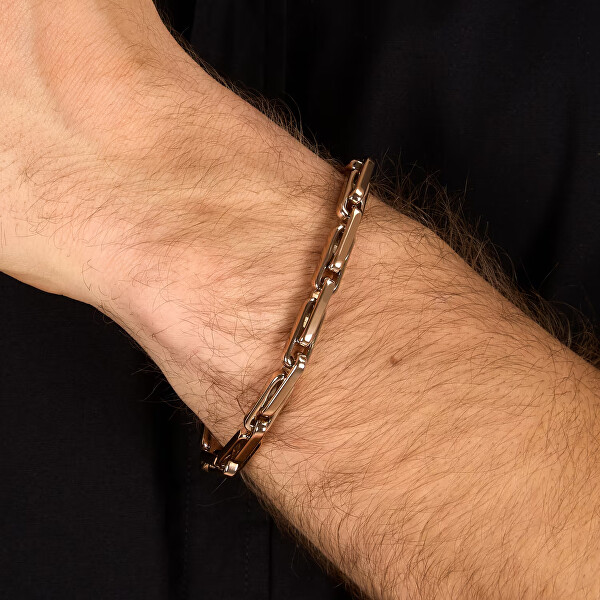Stylový pozlacený náramek pro muže T-Steel TJAXV52