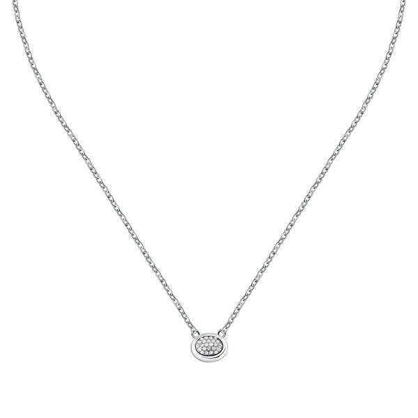 Elegantní ocelový náhrdelník s krystaly T-Concept TJAYY19