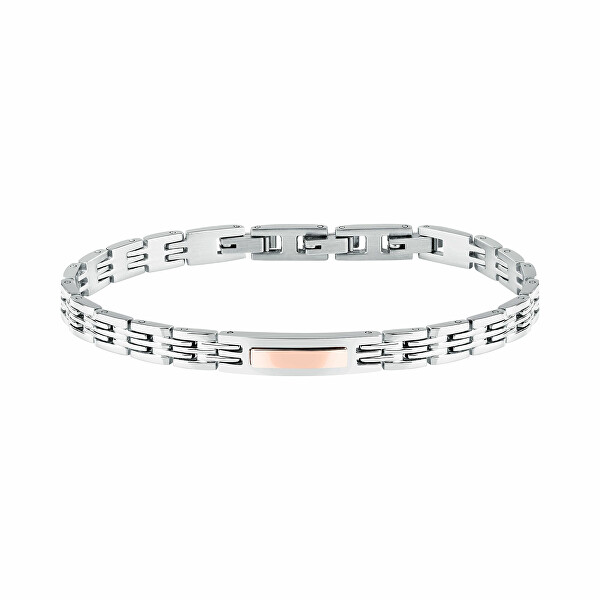 Nadčasový bicolor náramek z oceli T-Steel TJAXV34