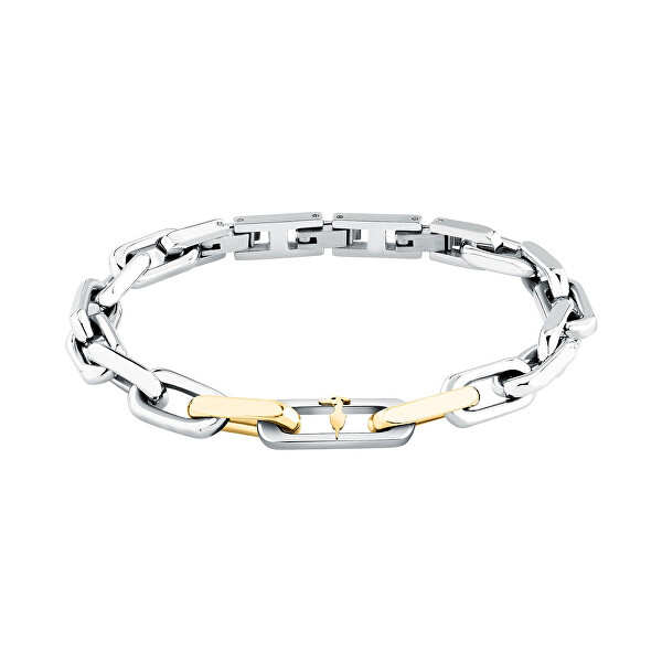 Výrazný pánský bicolor náramek z oceli T-Steel TJAXV65