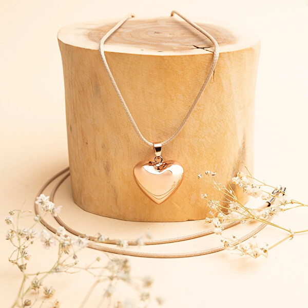 Dlouhá béžová zaplétaná šňůrka 114 cm