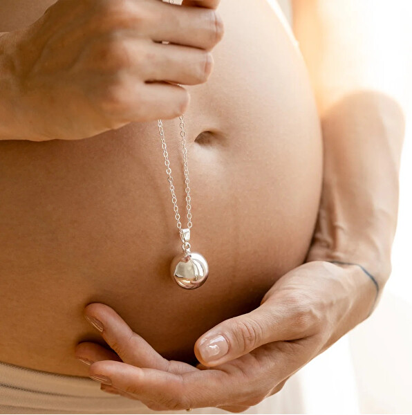 Postříbřená těhotenská rolnička AS20