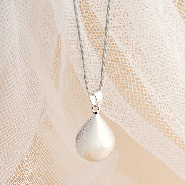 Postříbřená těhotenská rolnička Kapka Lásky KAPLS