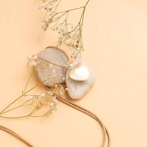 Postříbřená těhotenská rolnička Srdíčko RSS