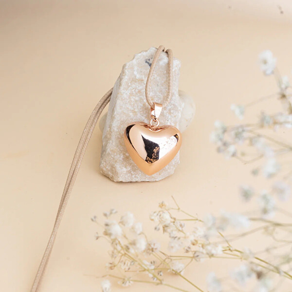 Pozlacená těhotenská rolnička Srdíčko RSM