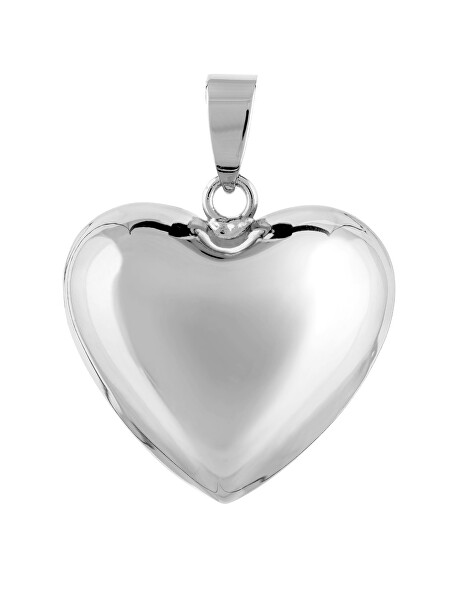 Postříbřená těhotenská rolnička Srdíčko RSS