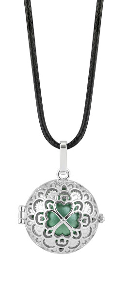 Collana originale chiama angeli per la gravidanza verde Quadrifoglio