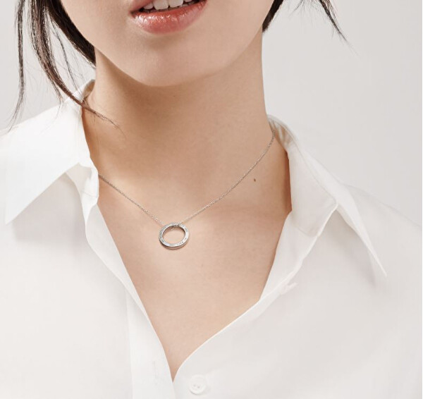Elegantný strieborný náhrdelník 1837® 25049179 (retiazka, prívesok) + originálne balenie