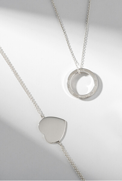 Elegantní stříbrný náhrdelník 1837® 25049179 (řetízek, přívěsek) + originální balení