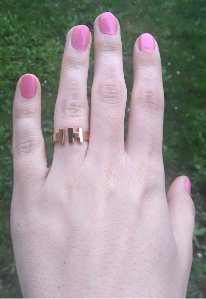 Luxusní bronzový prsten z oceli TH2700862