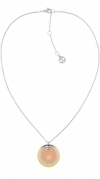 Luxusní náhrdelník s bicolor přívěsky TH2780253