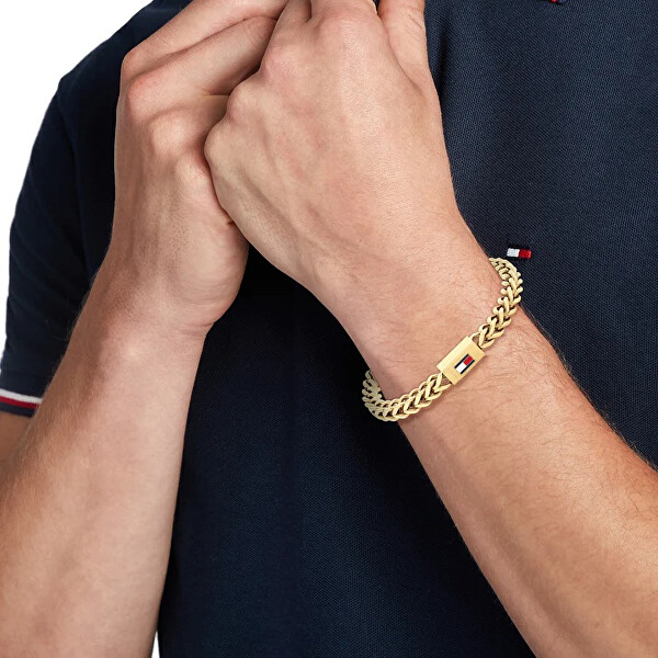 Moderní pozlacený náramek pro muže 2790648