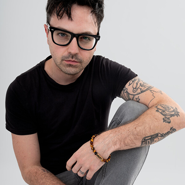 Nadčasový korálkový náramek s tygřím okem 2790582