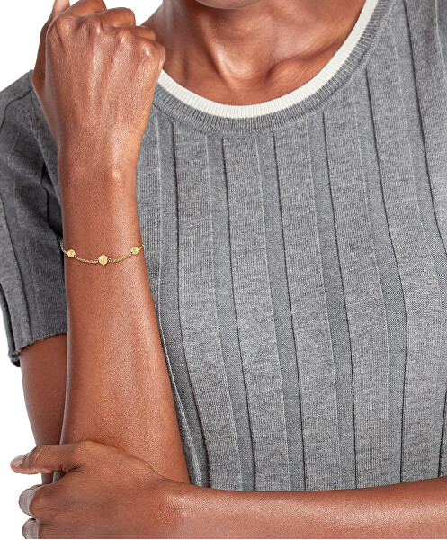 Intramontabile bracciale placcato oro da donna Metallic Orb 2780815