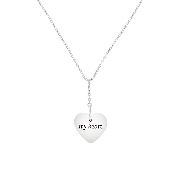 Oceľový náhrdelník s príveskom srdca TH2780287