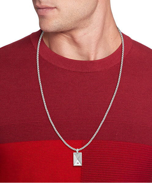 Collana da uomo in acciaio Geometric 2790564