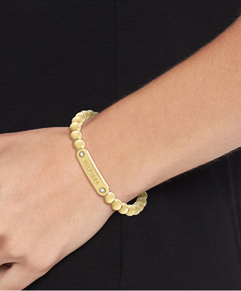 Bracciale con perline placcate oro da donna Metal Beads 2780935