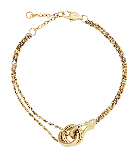 Pozlacený ocelový náramek pro ženy Nautical Knot 2780991