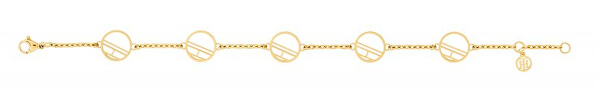 Vergoldetes Kettenarmband aus Stahl TH2780326