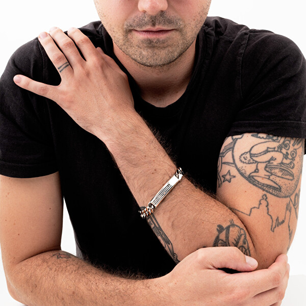 Stylový pánský náramek z oceli 2790345