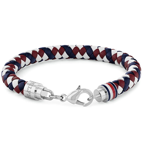 Kožený tricolor náramek pro muže Tyson 2790633