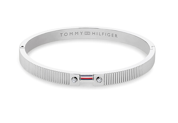 Fashion pevný náramek s krystaly Stripes 2781047