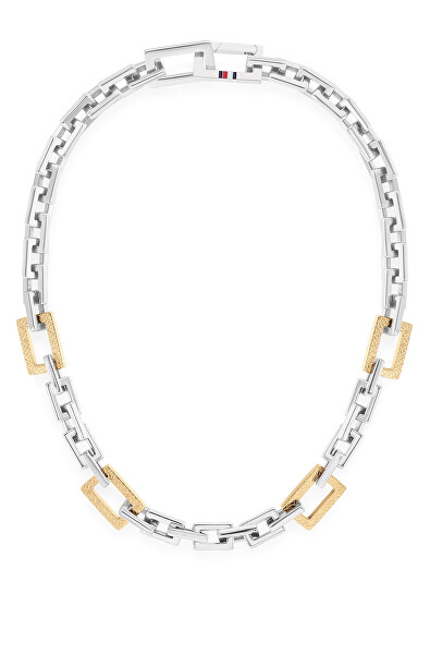 Masívny bicolor náhrdelník z ocele 2780867