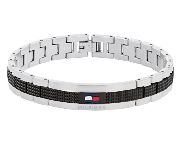 Moderní bicolor náramek z oceli Nelson H-Link 2790643