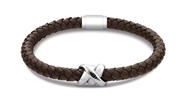 Moderný náramok z hnedej kože Nautical Knot For Him 2790735