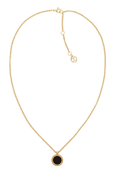 Moderní pozlacený náhrdelník s přívěskem Iconic Circle 2780656