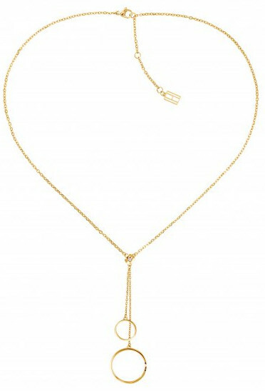 Moderní pozlacený náhrdelník TH2780151