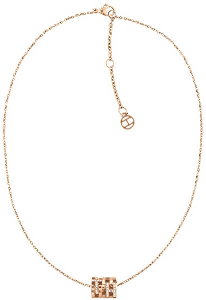 Módní bronzový náhrdelník s fashion přívěskem TH2780385