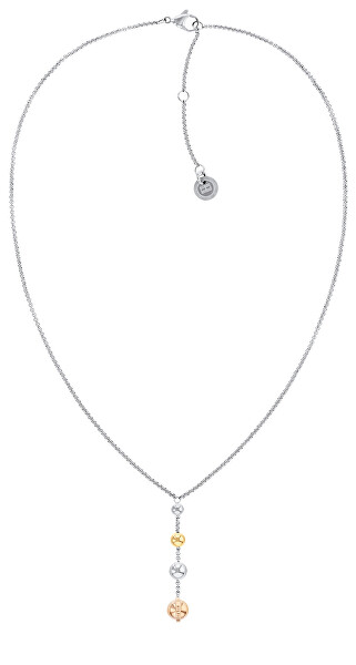 Módny dámsky náhrdelník z ocele Metallic Orb 2780819