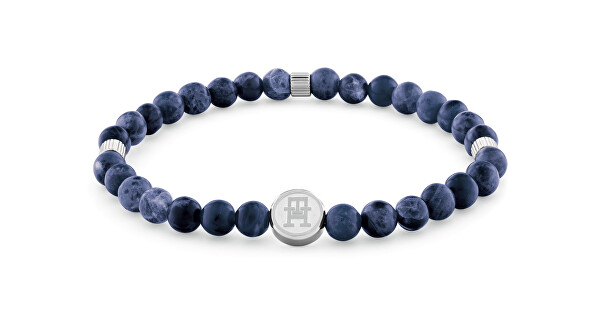 Bracciale con perle di sodalite blu Beads 2790608