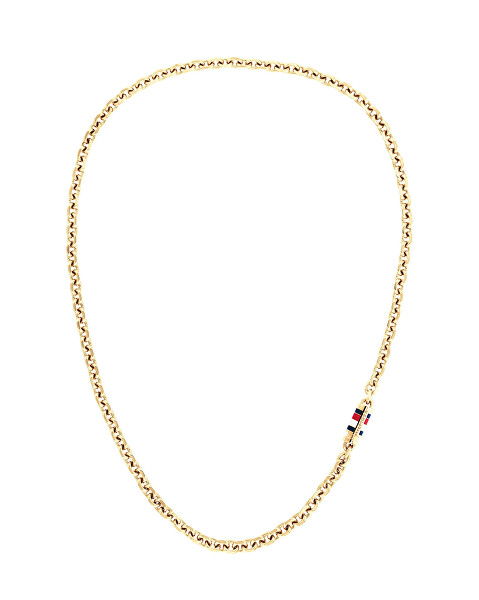 Nepřehlédnutelný pozlacený náhrdelník Bruce Chain 2790651