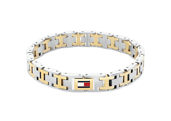 Ocelový bicolor náramek pro muže H-Link 2790683