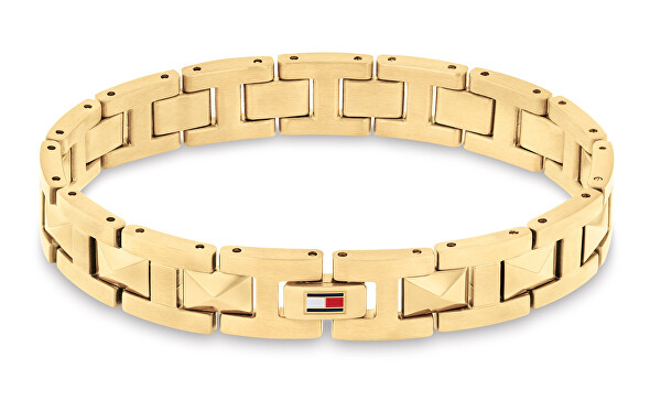 Bracciale da uomo placcato oro Geometric 2790567