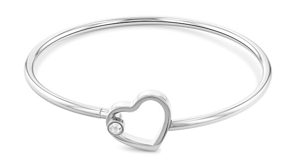 Resistente bracciale in acciaio con cuore Minimal Hearts 2780754