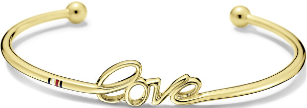 Pevný zlatý náramek Love 2700941