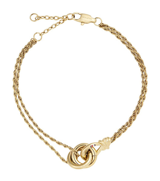 Pozlacený ocelový náramek pro ženy Nautical Knot 2780991