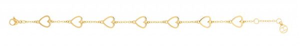 Romanticbraccialetto in acciaio placcato oro TH2780297