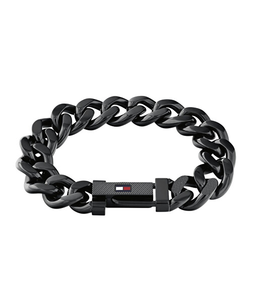 Výrazný černý náramek z oceli Wild 2790639