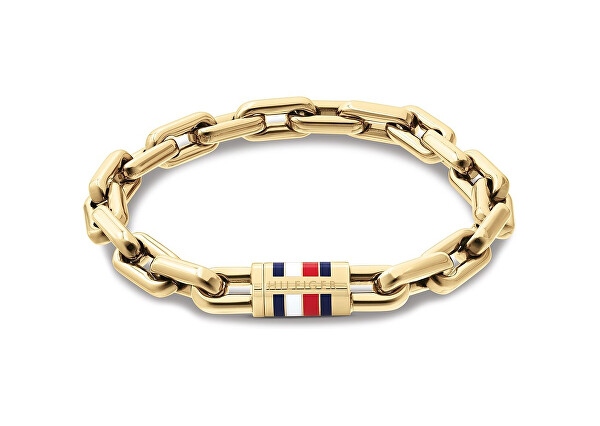 Výrazný pozlátený náramok Men`s Chain 2790752