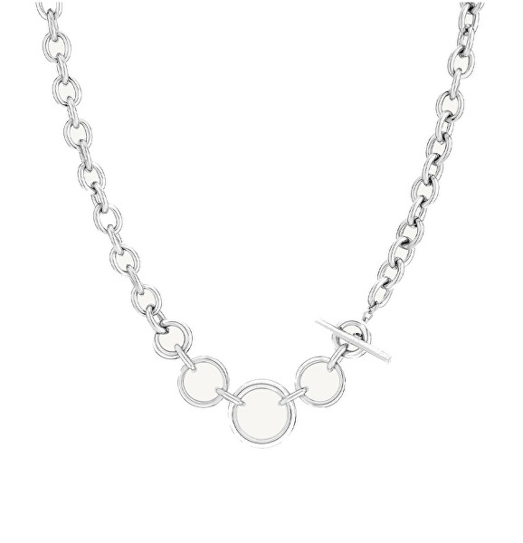 Výrazný ocelový náhrdelník TJ-0205-N-45