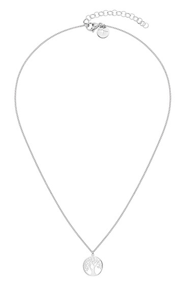 Elegante collana in acciaio con Albero della vita TJ-0089-N-45